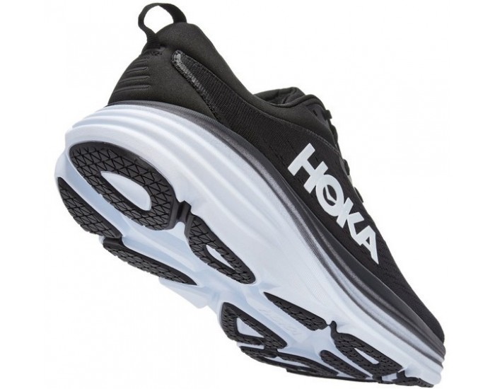 Hoka Bondi 8 Black White