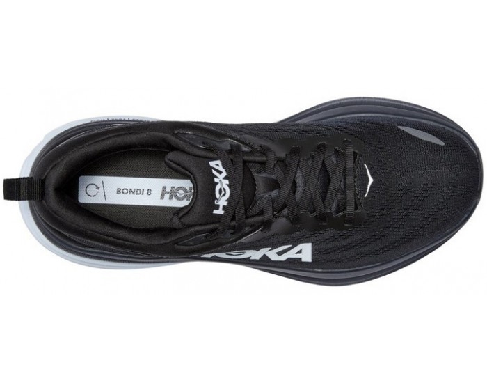 Hoka Bondi 8 Black White
