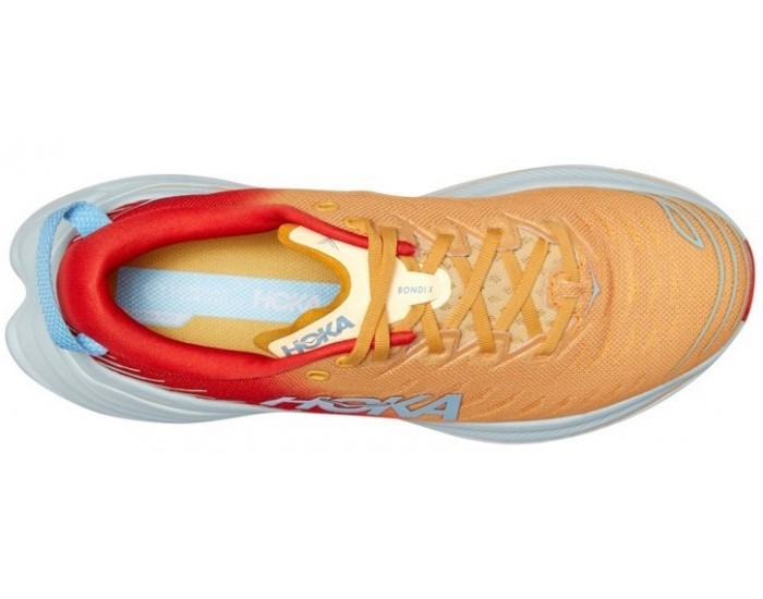 Hoka Bondi X Fiesta Amber Yellow