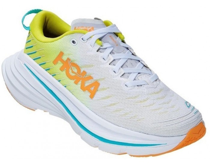 Hoka Bondi X White Evening Primrose