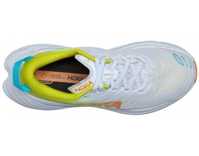 Hoka Bondi X White Evening Primrose