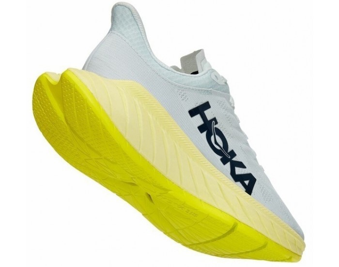 Hoka Carbon X2 Blue Flower Luminary Green