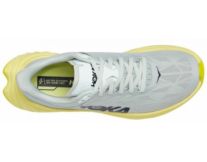 Hoka Carbon X2 Blue Flower Luminary Green