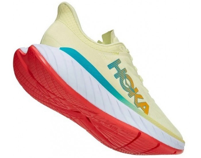 Hoka Carbon X2 Luminary Green Hot Coral