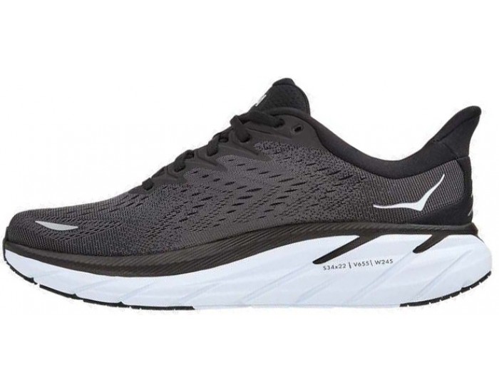 Hoka Clifton 8 Black White