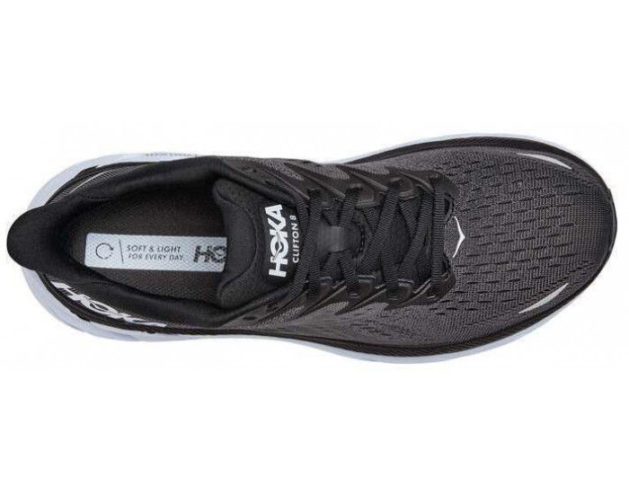 Hoka Clifton 8 Black White