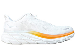 Hoka Clifton 8 Blazing Orange Bright White