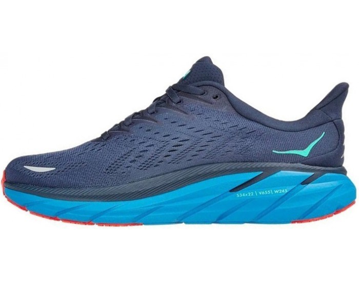 Hoka Clifton 8 Outer Space Vallarta Blue