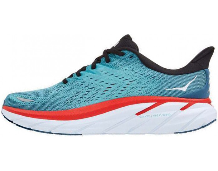 Hoka Clifton 8 Real Teal Aquarelle
