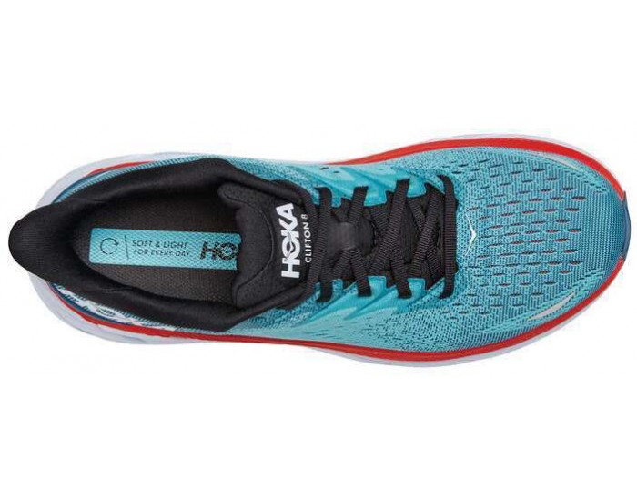 Hoka Clifton 8 Real Teal Aquarelle