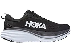 Hoka Bondi 8 Black White