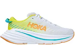 Hoka Bondi X White Evening Primrose