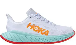Hoka Carbon X2 White Blazing Orange