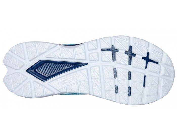 Hoka Mach 5 White Scuba Blue