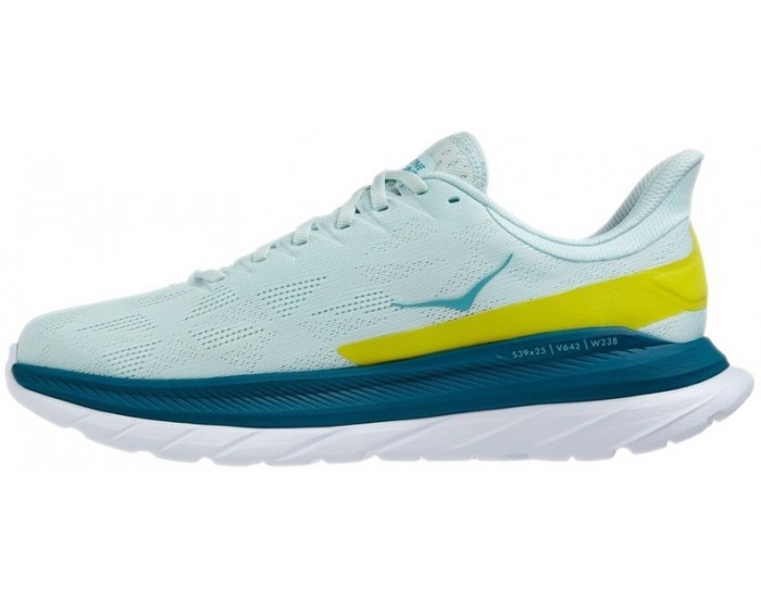 Hoka Mach 4 Blue Glass Evening Primrose