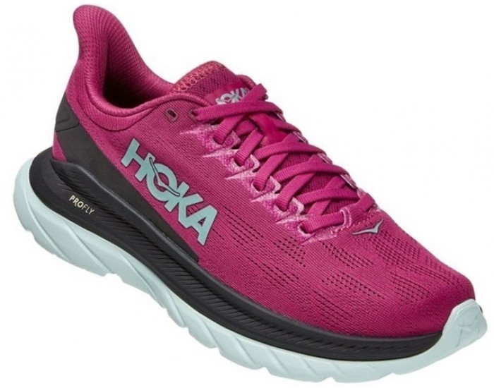 Hoka Mach 4 Festival Fuchsia Black