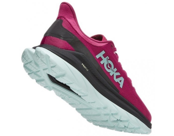 Hoka Mach 4 Festival Fuchsia Black