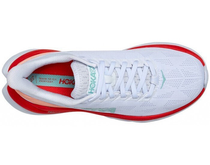 Hoka Mach 4 White Fiesta